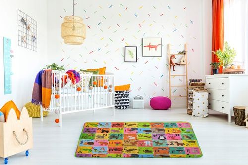 MATA PIANKOWA SZACHOWNICA POLSKI ALFABET 120x180x1CM DWUSTRONNA DUŻA GRUBA na Arena.pl