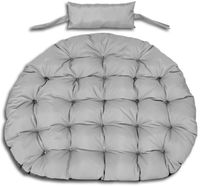 Poduszka ogrodowa 110 na krzesło wiszące bocianie gniazdo wodoodporna szara