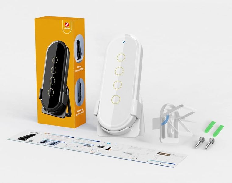 Dotykowy Pilot Smart Scen 4 Kanały 12 Programów ZigBee TUYA Smart Life zdjęcie 8