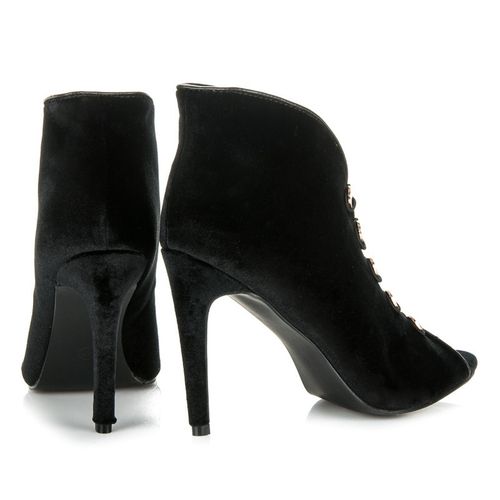 Welurowe Botki Open Toe r.35 na Arena.pl