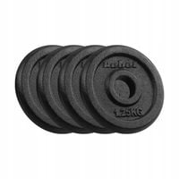 Obciążenie żeliwne zestaw 4x1.25kg 6KG otwór 31mm talerz klasyczny REBEL
