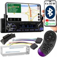 RADIO SAMOCHODOWE BLUETOOTH 1-DIN RDS USB AUX SD UCHWYT NA TELEFON