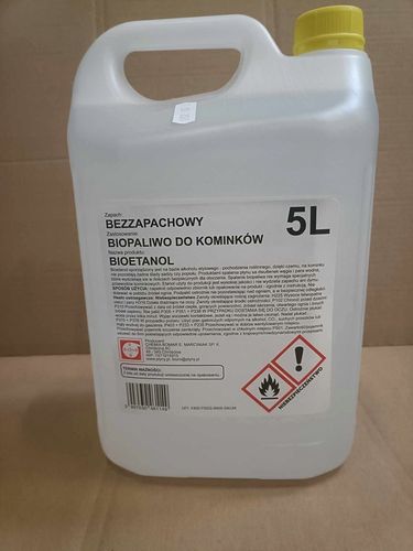 Biopaliwo do kominka 3x5L 15L bezzapachowe bioetanol etanol BEZDYMNY BOMAR na Arena.pl
