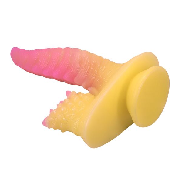 Monster Dildo Flamebeast Ze Stymulatorem Łechtaczki Power Monsters 22,5 Cm zdjęcie 5