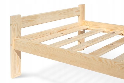 ŁÓŻKO SOSNOWE ADAL 90x200 z mocnym stelażem na Arena.pl