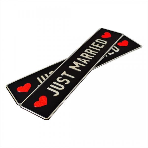 Ślubne tablice rejestracyjne zdjęcie 1