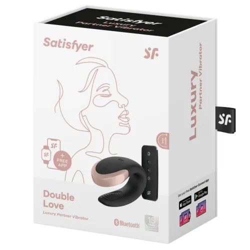 satisfyer double love black - model dla par, sterowanie aplikacją i pilotem na Arena.pl