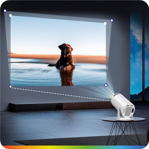 PROJEKTOR RZUTNIK ANDROID TV 4K WIFI FULL HD PRZENOŚNY SMART GŁOŚNIK na Arena.pl