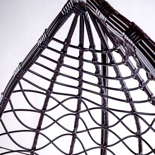 FOTEL OGRODOWY WISZĄCY KOKON DUŻY KOSZ VEGAS Z PODSTAWĄ PODUSZKA SZARA na Arena.pl