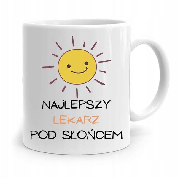 Kubek Prezent Dla Doktora Lekarza Najlepszy Lekarz Z Nadrukiem Ze Zdjęciem zdjęcie 1