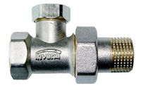 zawór grzejnikow ze śrubunkiem do rur stal prosty powrot 1/2 - h/cz-51-p15