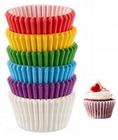 PAPIEROWE FOREMKI PAPILOTKI MUFFINKI BABECZKI DO PIECZENIA 100 szt