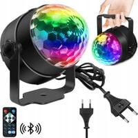 PROJEKTOR DYSKOTEKOWY KULA DISCO LASEROWY LED RGB STROBOSKOP IMPREZOWY