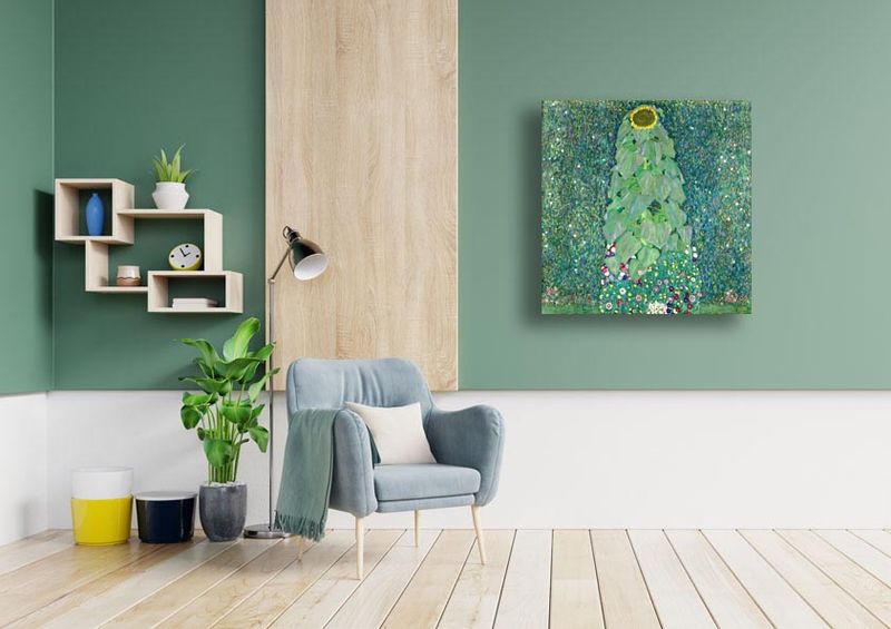 Słonecznik, Gustav Klimt - obraz na płótnie 40x zdjęcie 1