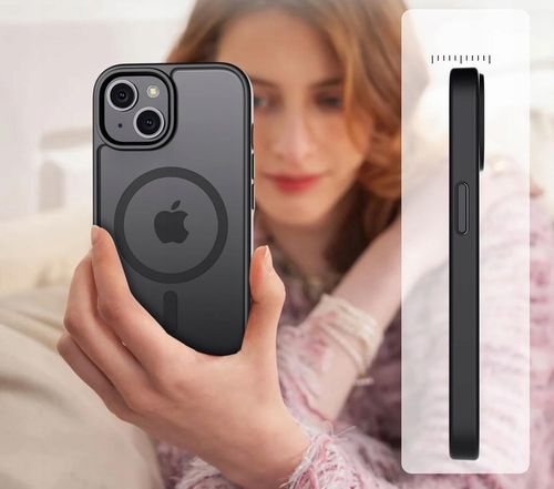 Etui do iPhone 15 do MagSafe MATT CASE WZMACNIANE 360° + 2x Szkło na ekran na Arena.pl