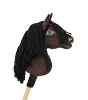 Hobby Horse Średni koń na kiju Premium ciemnobrązowy ciemogniady A4