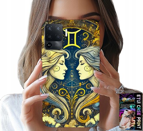 ETUI DO OPPO F19 PRO - ZNAK ZODIAKU, BLIŹNIĘTA ASTRONOMIA CASE na Arena.pl