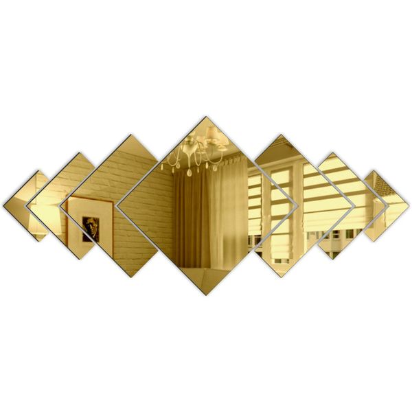 DEKORACYJNE LUSTRO AKRYLOWE ROMBY zdjęcie 2