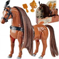 CHODZĄCY KOŃ DLA LALKI LALEK Konik BRĄZOWY KUCYK ODGŁOSY KONIA akcesoria
