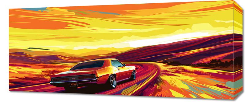 Obraz 70x30cm Pędź Przed Siebie zdjęcie 1