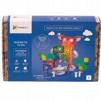 Connetix: klocki magnetyczne edukacyjne kulodrom 66 el. Ball Run Expantion