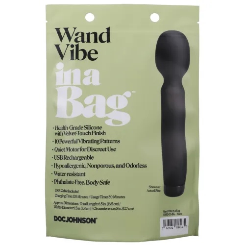doc johnson wand czarny masażer silikonowy 10 trybow usb na Arena.pl