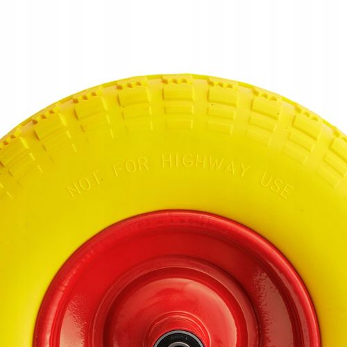 KÓŁKO DO TACZKI KOŁO DO WÓZKA PEŁNE PIANKOWE BEZDĘTKOWE 4.00-6 + OŚ na Arena.pl