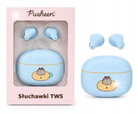 Słuchawki bezprzewodowe Pusheen TWS Bluetooth 5.3 z etui – niebieskie