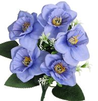 Żonkile w bukiecie żonkil sztuczne kwiaty 30cm 5 główek