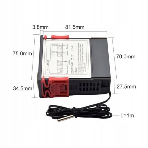Termostat regulator temperatury STC1000 12V 10A na Arena.pl