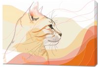 Obraz 100x70cm Delikatny Profil Kota