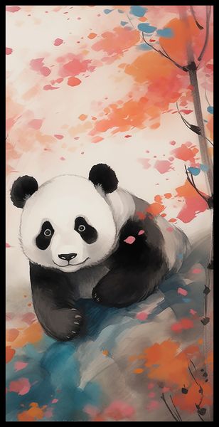Plakat 50x100cm Panda wśród Klonów zdjęcie 2