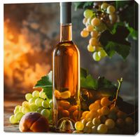 Obraz 100x100cm Bursztynowe Wino