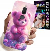 ETUI DO HUAWEI MATE 10 LITE - SŁODKI MIŚ NA RÓŻOWYM TLE, CASE + SZKŁO