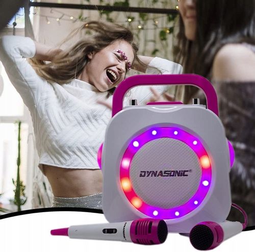 ZESTAW KARAOKE 2 MIKROFONY BLUETOOTH USB SD RADIO na Arena.pl