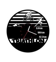 Zegar ścienny z płyty winylowej Triathlon IM 59.8