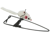 TRIXIE Mysz na gumie zabawka kota myszka do montażu na futrynie drzwiach