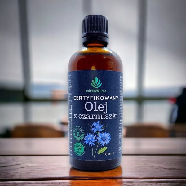 PROMOCJA Certyfikowany olej z czarnuszki 100ml TERMIN 30.06.2024 zdjęcie 3
