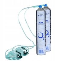 Tlen Inhalacyjny z Maską 15L 99,5% Zestaw 2 Szt. Polska Produkcja