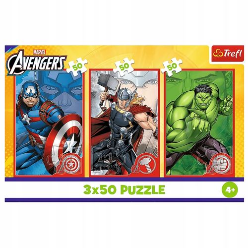 puzzle 3x50 twój bohater avengers 34891 na Arena.pl