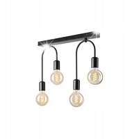PLAFON LAMPA SUFITOWA LAMKUR JANO 49205 4xE27 CZARNY