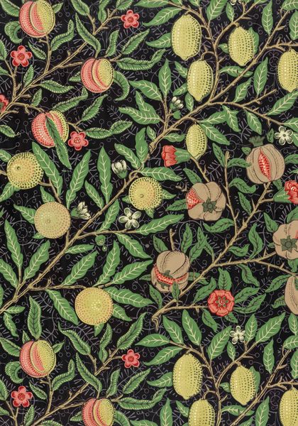 Plakat 70x100cm Fruit Pattern, William Morris Vintage do Salonu zdjęcie 1