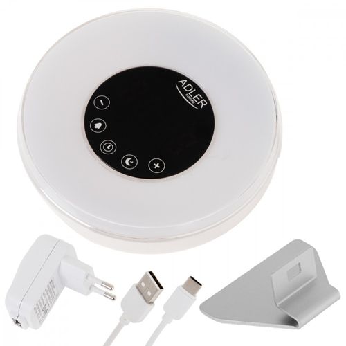 Budzik Świetlny Radio Symulacja Wschodu Słońca Dźwięki Natury Adler Ad1916 na Arena.pl