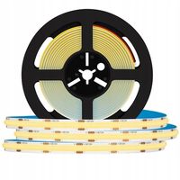 Taśma LED Neon COB 12V Ciepła 5m 45W Homogeniczna 12W/m Jasne Światło