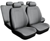 Pokrowce z alcantary na fotele samochodowe PRESTIGE Szare do BMW 5