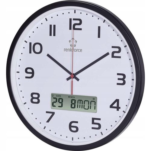 Zegar ścienny sterowany RADIOWO auto czas 32cm na Arena.pl