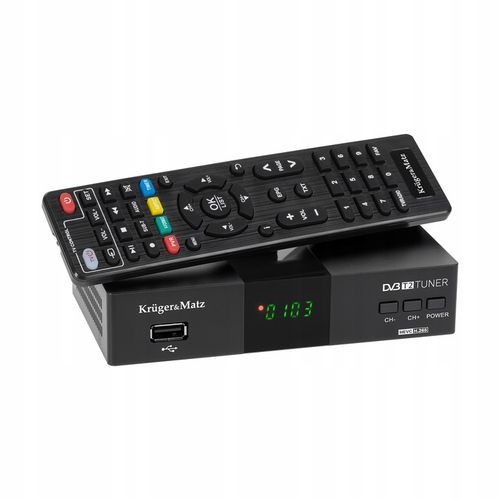 Tuner DVB-T2 H.265 HEVC Kruger&Matz HDMI SCART PVR EPG USB dekoder na Arena.pl