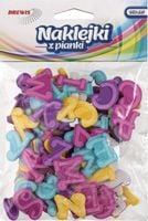 NAKLEJKI Z PIANKI LITERKI PVC48 BREWIS