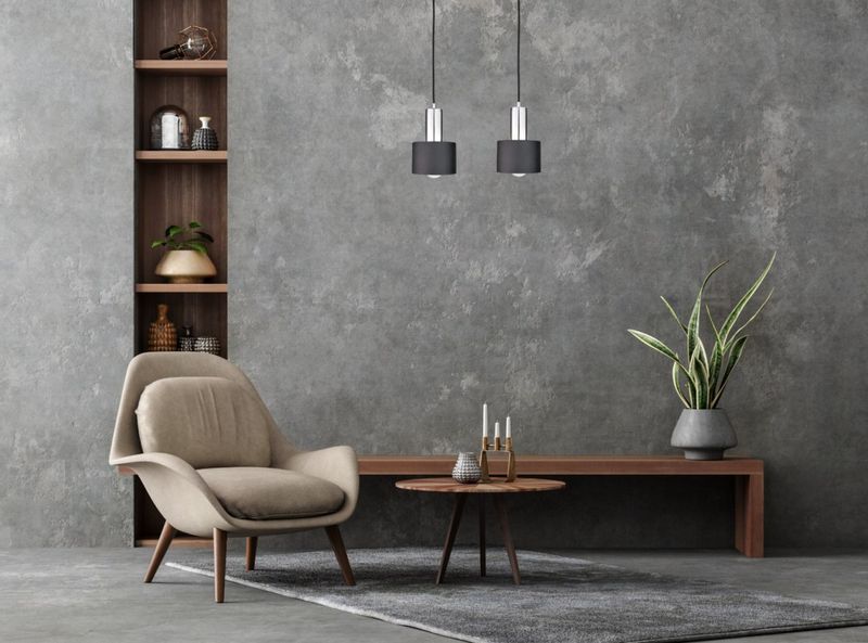 Lampa wisząca 2xE27 LUCE BLACK SILVER zdjęcie 2