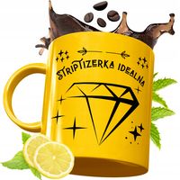 Złoty Kubek Premium Dla Striptizerki Prezent Z Nadrukiem Ze Zdjęciem